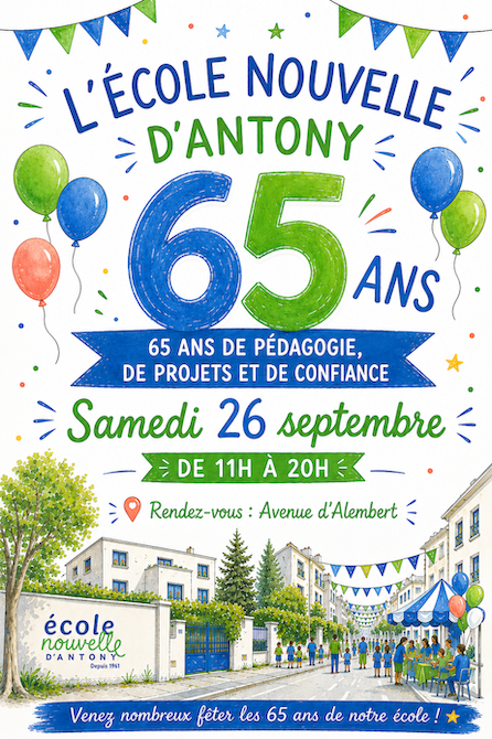 Affiche Anniversaire 65 ans